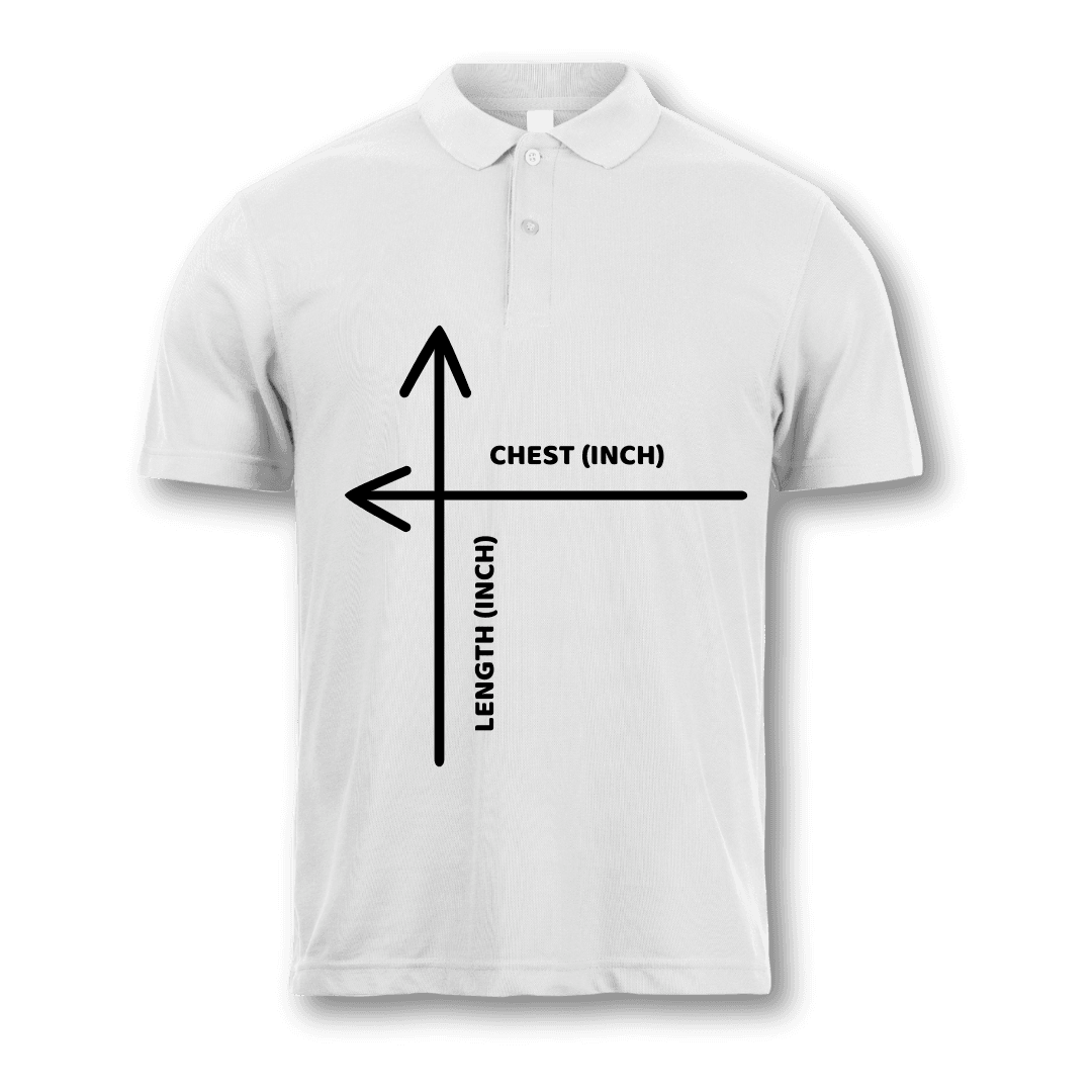 Men Size Chart Polo T Shirt